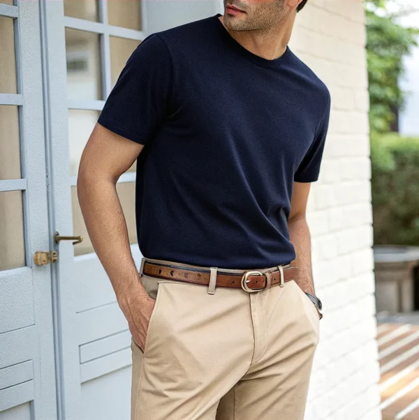 Essential Navy Blue Regular-fit