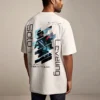 Solo-Leveling Back Print ,Glow White, Over-size