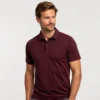 Honeycomb Texture Polo Maroon