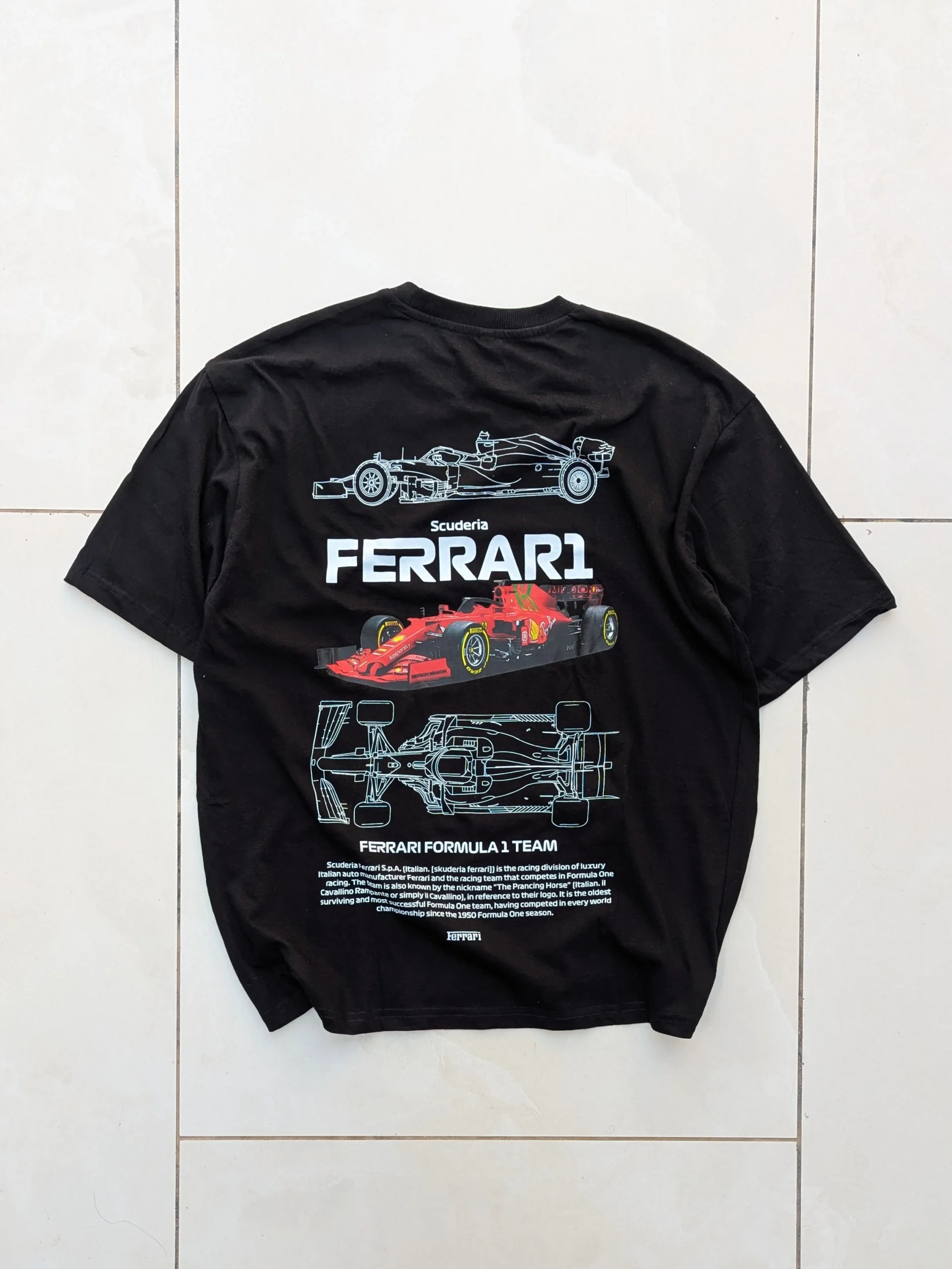 THE VELOCITY TEE: SCUDERIA ARCHIVE | Over-size, Black 1 THE VELOCITY TEE: SCUDERIA ARCHIVE | Over-size, Black