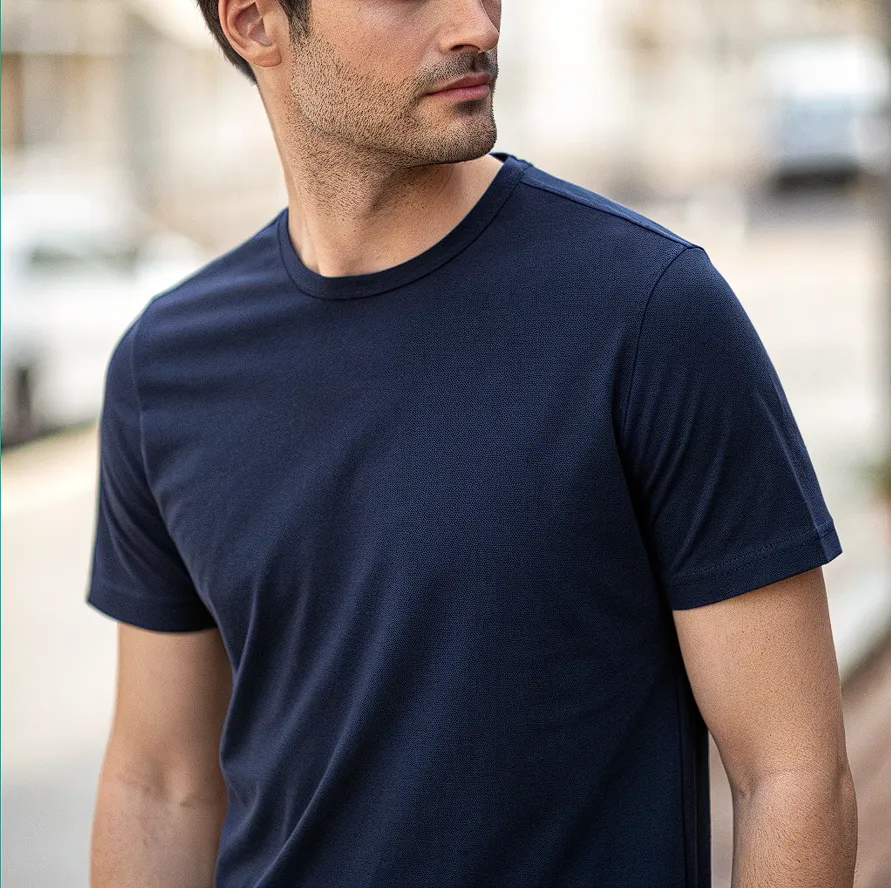 Essential Navy Blue Regular-fit