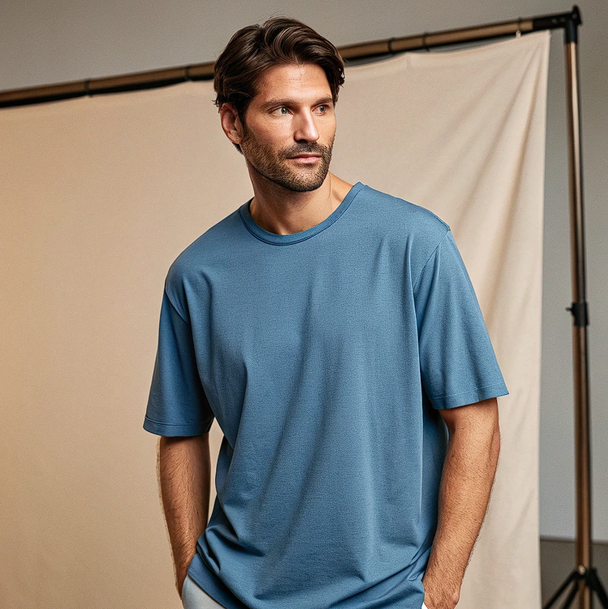 Over-size Ice Blue French